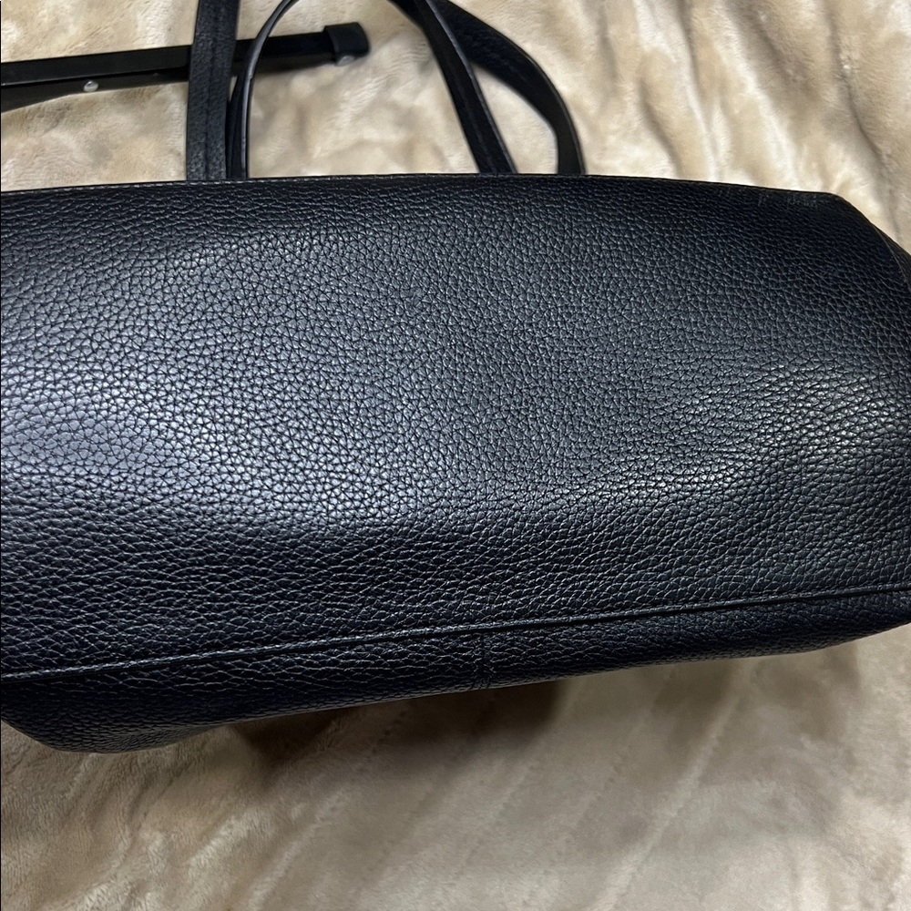 J. Crew Black Leather Tote Bag - Picture 6 of 8